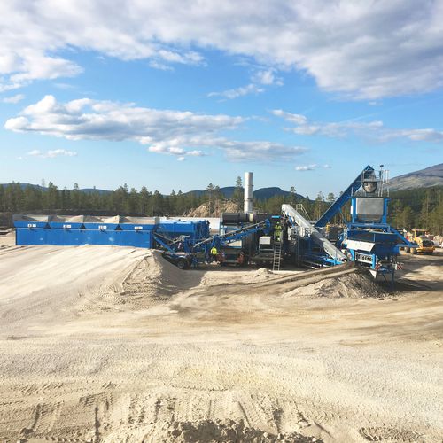 Planta de asfalto móvil - RF200  - ERMONT SAS - continua / a contracorriente