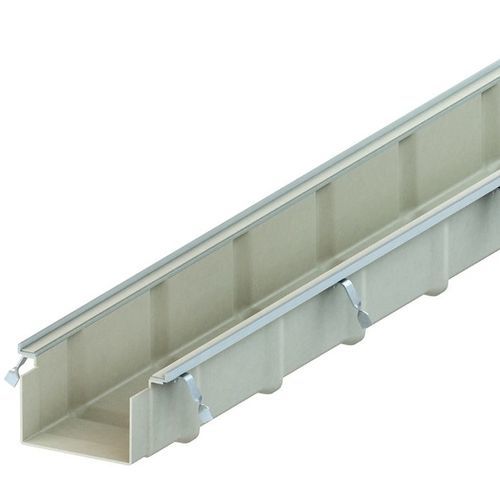 Bandeja portacable de poliéster reforzado con fibras de vidrio - BKS series - Ebo Systems SAS - para grandes cargas / prensada