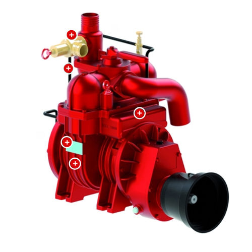 Bomba de vacío de paletas - MEC series - BATTIONI PAGANI POMPE - lubricada / monoetapa / refrigerada por aire