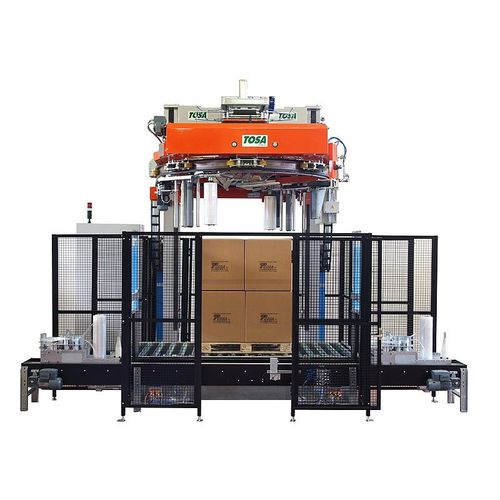 Envolvedora con anillo rotativo - 125E/2 - Tosa - automática / para palés / con dispositivo colocador de techo