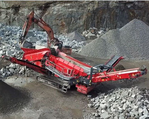 Criba de cribado en seco - 883+ - TEREX Mobile Processing Equipment - para obra de construcción / para minas / para reciclaje