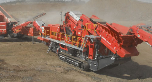 Machacadora de cono - C-1550 - TEREX Mobile Processing Equipment - móvil / alta capacidad / con orugas