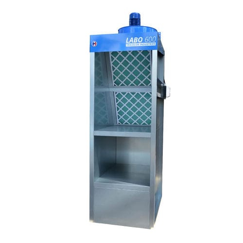 Cabina de pintura abierta - Labo 600 - Tricolor Industries - para piezas de recambio / con filtro seco / con ventilación horizontal