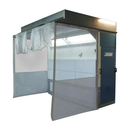Cabina de pintura abierta - Ecosmart XL - Tricolor Industries - para vehículos pesados / para aplicaciones aeronáuticas / para aplicaciones ferroviarias