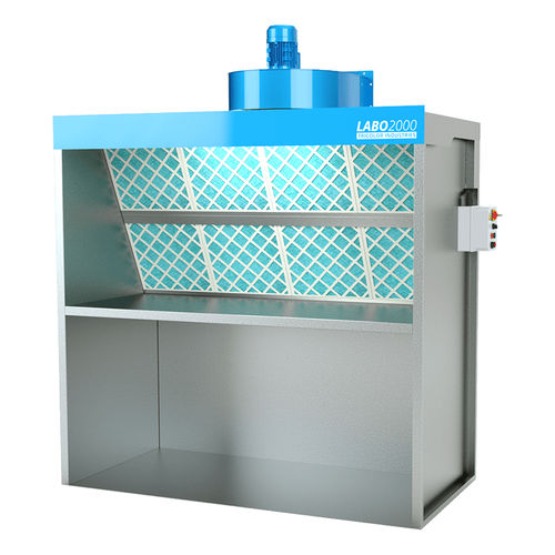 Cabina de pintura abierta - Labo 2000 - Tricolor Industries - para piezas de recambio / con filtro / con ventilación horizontal