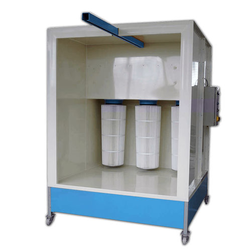 Cabina de empolvado abierta - TRICO COMPACT CPB 1 - Tricolor Industries - para piezas de recambio / cartucho filtrante / con filtro autolimpiante
