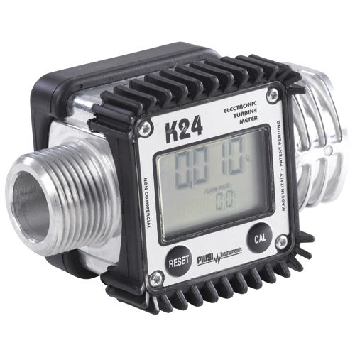 Contador / caudalímetro de turbina - K24-ALU - Pompes Japy - para líquido / de aluminio / de polipropileno