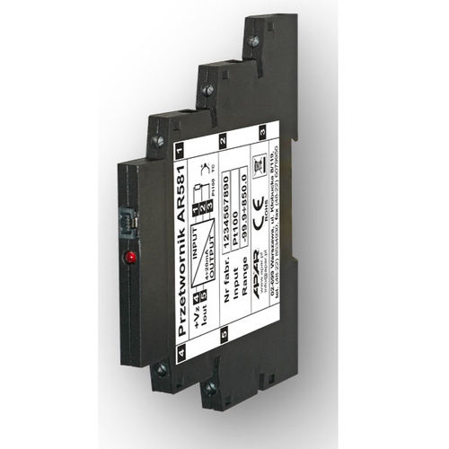 Transmisor de temperatura en riel DIN - AR581 - APLISENS S.A. - Pt100 / termopar tipo K / termopar tipo S