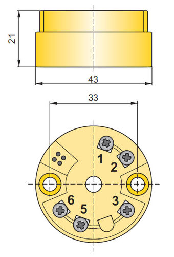 Transmisor de temperatura en cabeza de sonda - AT-2 - APLISENS S.A. - Pt100 / 4-20 mA / programable