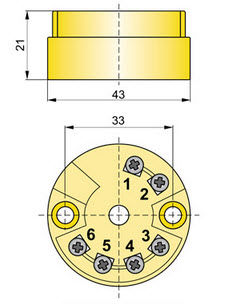 Transmisor de temperatura en cabeza de sonda - GI-22-2 - APLISENS S.A. - universal / 4-20 mA / programable