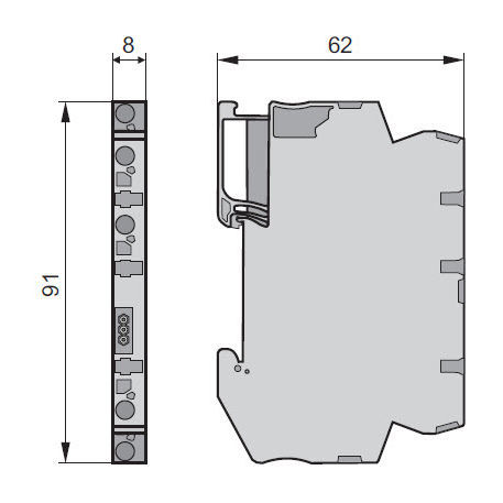 Transmisor de temperatura en riel DIN - ATL  - APLISENS S.A. - Pt100 / 4-20 mA / programable