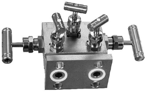Manifold de 5 vías - VM-3, VM-5 - APLISENS S.A. - de acero inoxidable