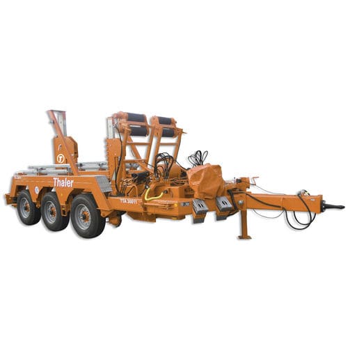 Remolque en U - TTA 30011 - Jakob Thaler GmbH - portabobina / para transporte y tendido de cables / de 3 ejes