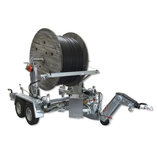 Remolque portabobina - TTA 2091 B - Jakob Thaler GmbH - para transporte y tendido de cables / de transporte y tendido de tubos / para tuberías