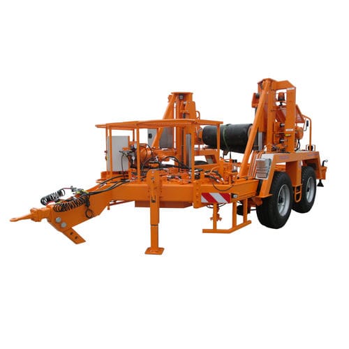 Remolque portabobina - TTA 25014 S - Jakob Thaler GmbH - para transporte y tendido de cables / para tuberías / de 2 ejes