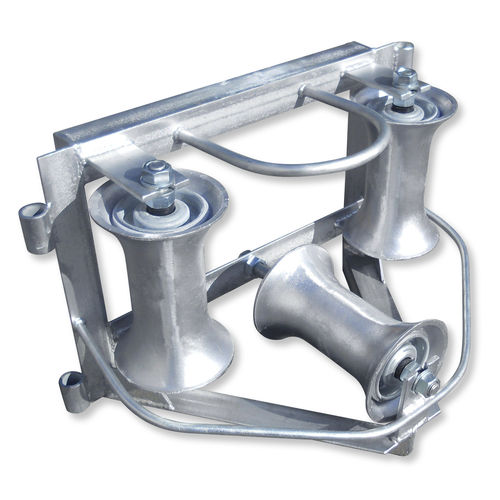Bobina para tendido de cables con rodillo de aluminio - Z-KER 103AL - Jakob Thaler GmbH - con rodillo de acero