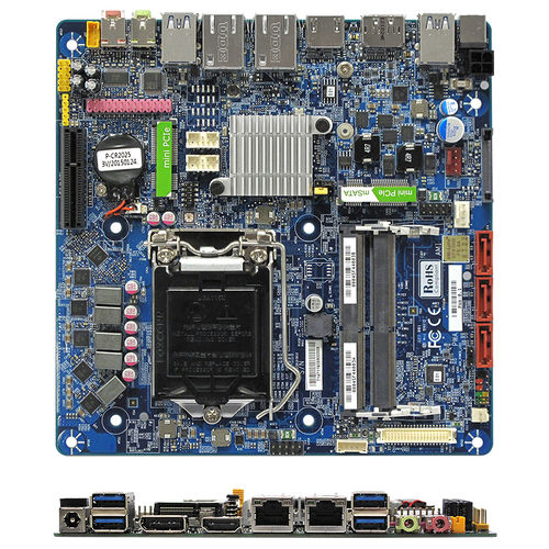 Placa madre mini-ITX - MX110HD - BCM Advanced Research - Intel® Core™ i series / Intel H110 / DDR4 SDRAM