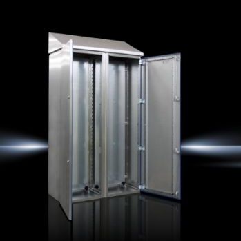 Sistema de armarios de suelo - HD Series - RITTAL - de puerta simple / de acero inoxidable / modular