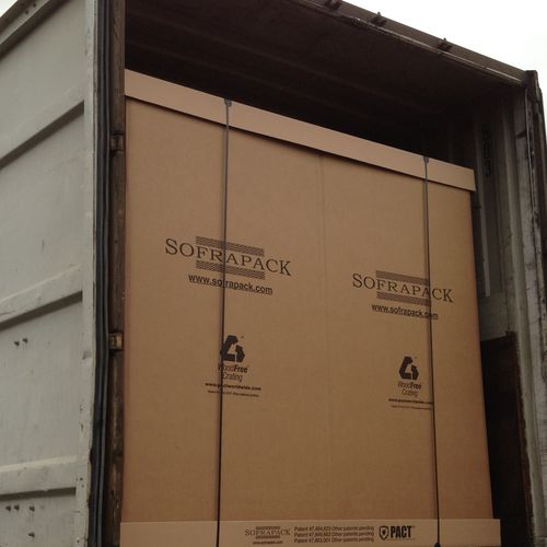 Caja-palé de madera - SOFRAPACK - de cartón / de transporte / de manipulación