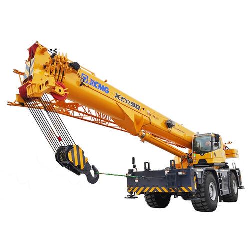 Grúa móvil - XCR90 - XCMG - para obra / para terreno difícil / con motor diésel