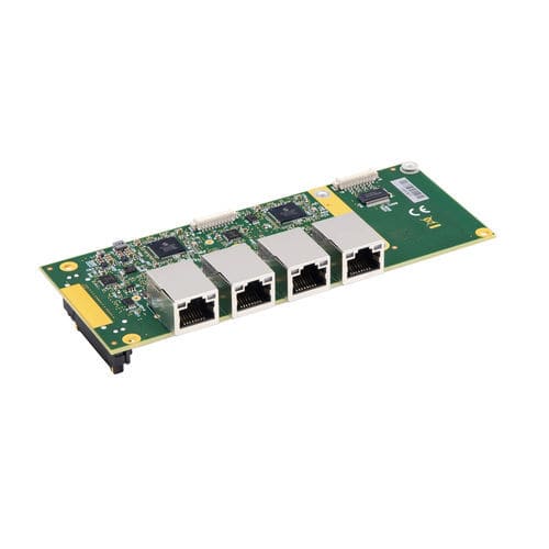 Tarjeta E/S digital - 3.5&rdquo;-eIO-4ETH - Kontron - Ethernet / LAN / multivías