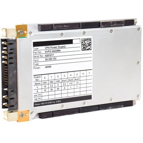 Alimentación eléctrica 3U - VPX340 - Kontron - DC/DC / regulada / de múltiples salidas