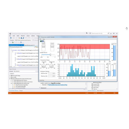 Software de análisis - Measurement Studio - NATIONAL INSTRUMENTS - de interfaz / de medición / de programación