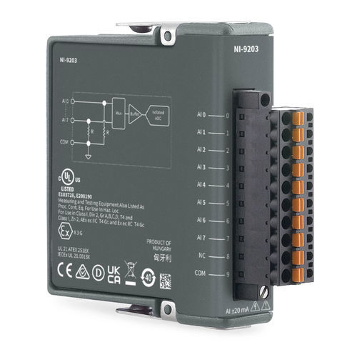 Módulo de entrada 8 canales - NI-9203 - NATIONAL INSTRUMENTS - de seguridad / de corriente / programable