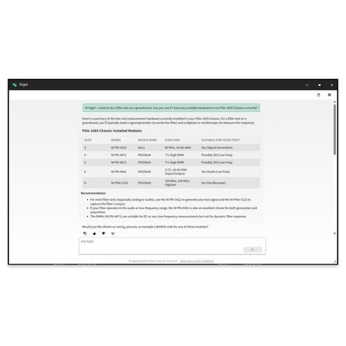 Software de programación - NI Nigel AI - NATIONAL INSTRUMENTS - de medición / adquisición y análisis de datos / para prueba