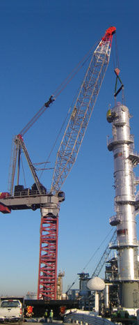 Grúa torre - Favelle Favco - fija / de brazo amantillable / para obra