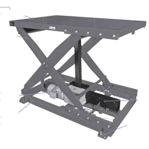 Plataforma elevadora de tijera fija - ZSL series - Tsubakimoto Chain - hidráulica