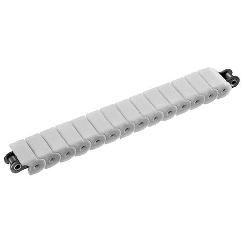 Cadena para transporte de acero - SnapCover®  - Tsubakimoto Chain - con eslabones monobloque / con rodillos / con soportes de plástico a presión