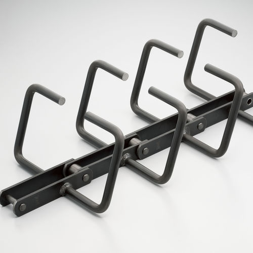 Cadena para transporte de acero inoxidable - RF series - Tsubakimoto Chain - con fijación / con rodillos / sin lubricante