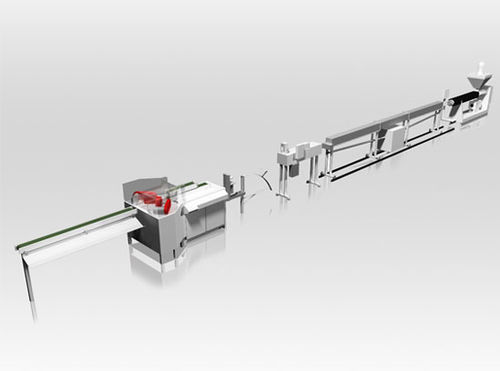 Línea de extrusión de perfiles - COLINES® S.p.A. - para PVC