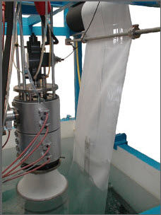 Línea de extrusión para redes de plástico - 80 - 320 Kg/h  - CORELCO - para termoplásticos