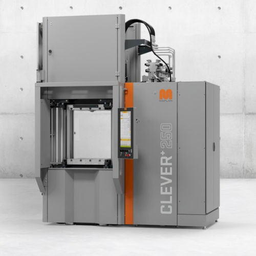 Máquina de inyección vertical - CLEVER+ series - Maplan Maschinen und technische Anlagen, Planungs- und Fertigungsgesellschaft m.b.H. - hidráulica / para caucho