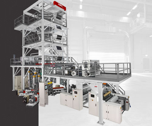 Línea de coextrusión 3 capas - Multifoil® - Rajoo Engineers Ltd. - de película soplada / para films estirables / para geomembranas
