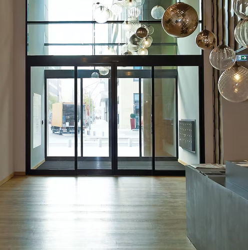 Puerta corredera - Hörmann - de acero inoxidable / para interior / de seguridad