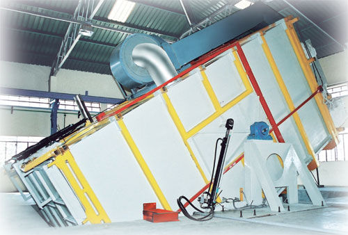 Máquina de rotomoldeado rock and roll con horno oscilante - M. Plast (India) Limited