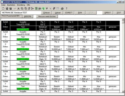 Software de calibración - METRAwin 90-2 - GOSSEN METRAWATT GmbH