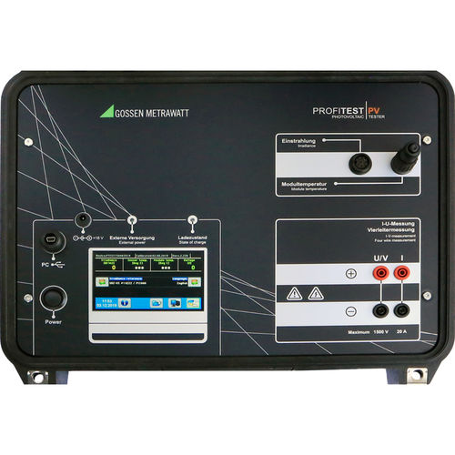 Comprobador para módulo fotovoltaico - Profitest PV 1500 - GOSSEN METRAWATT GmbH - de tensión / corriente de cortocircuito / benchtop
