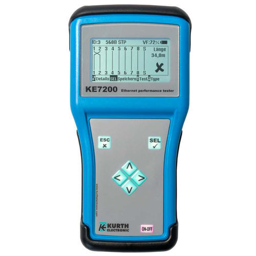 Comprobador de red Ethernet - KE7200 - GOSSEN METRAWATT GmbH - de continuidad / de funcionamiento / TDR