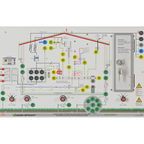 Panel de simulación de instalación eléctrica - PROFiSIM 1 - GOSSEN METRAWATT GmbH