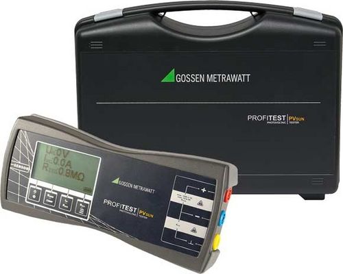 Comprobador de seguridad eléctrica - PROFITEST PVsun   - GOSSEN METRAWATT GmbH - fotovoltaico
