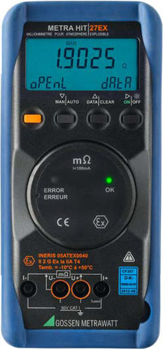 Millióhmetro digital - METRAHIT 27EX - GOSSEN METRAWATT GmbH - portátil / 4 hilos / alimentado por batería