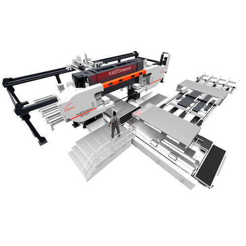 Sierra de cinta - KASTOmaxcut AM 8x22 - KASTO Maschinenbau GmbH & Co. KG - horizontal / para aluminio / enteramente automática