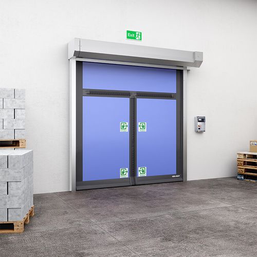 Puerta enrollable - HS90 series - ASSA ABLOY Entrance Systems - de acero / para interior / rápida