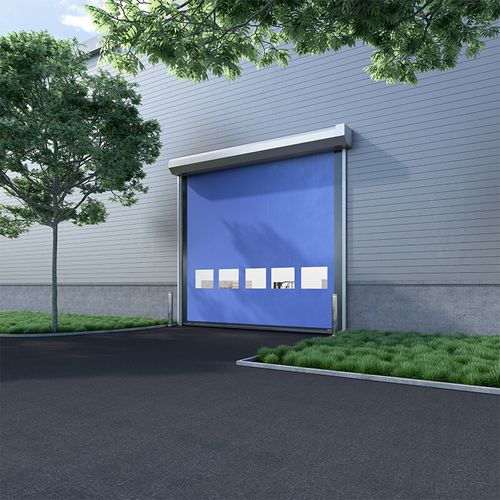 Puerta enrollable - HS80 series - ASSA ABLOY Entrance Systems - de acero galvanizado / clase 5 / para interior