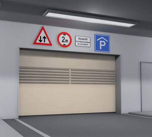 Puerta seccional - RR3000 R - ASSA ABLOY Entrance Systems - de aluminio / clase 3 / clase 4