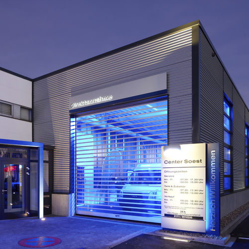 Puerta enrollable - RR3000 Vision - ASSA ABLOY Entrance Systems - de policarbonato / industrial / para exteriores